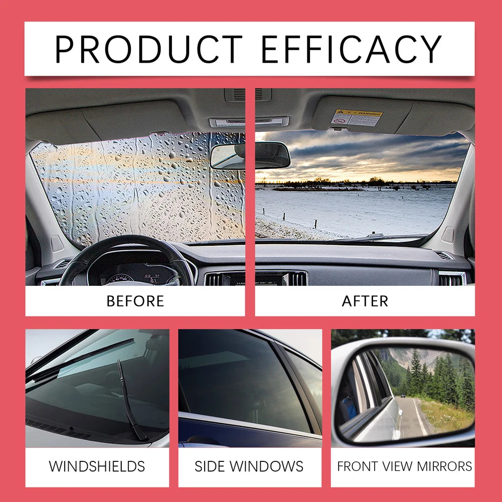 Automotive Oil Film Cleaning Brush Glass Coating for Front Inner Windshield Glass Oil Film Remover Dirt Auto Glass Cleaner Brush