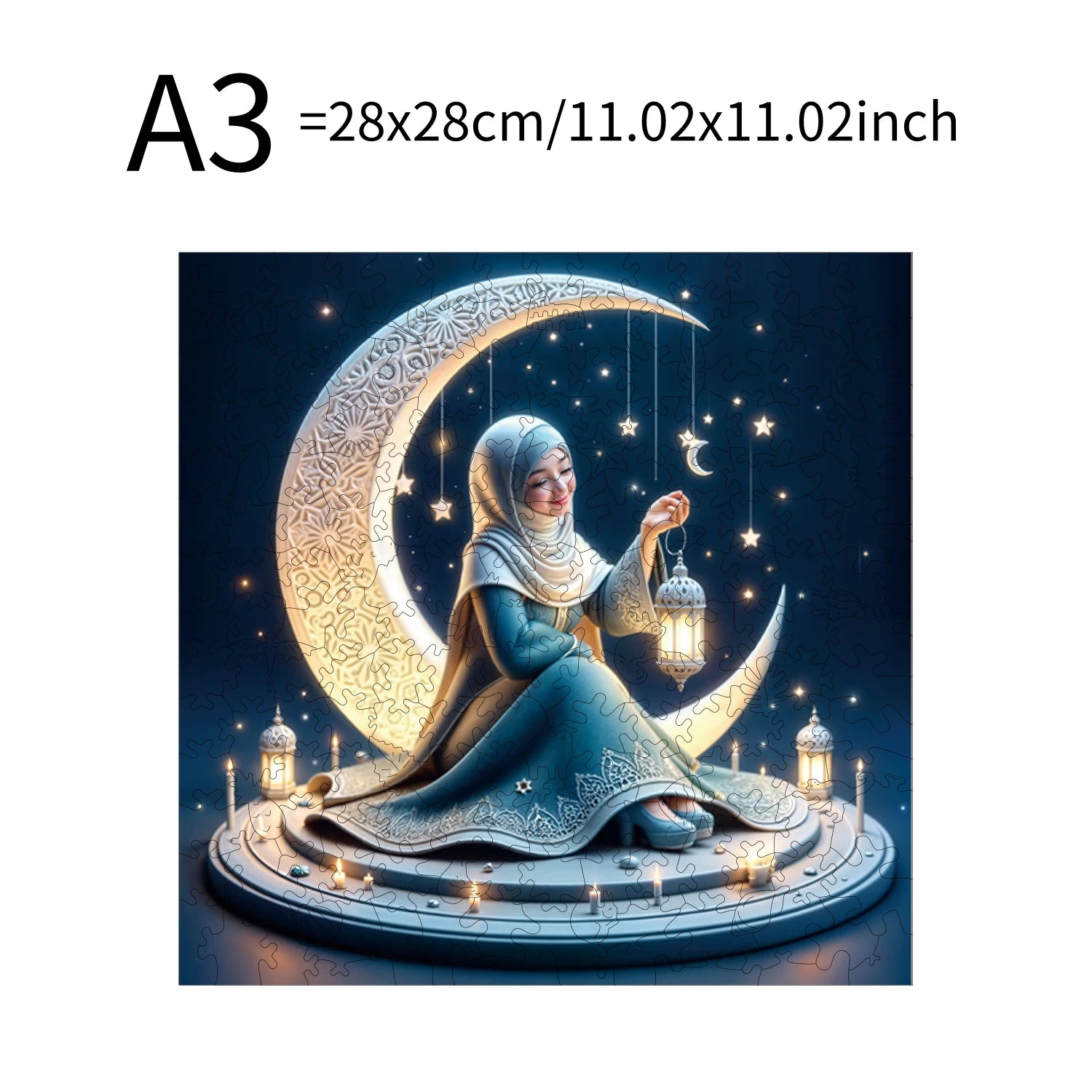 Moon Moonlight Lamp Goddess Puzzles High Quality Jigsaw Puzzle Wooden Puzzle Best Christmas Gift
