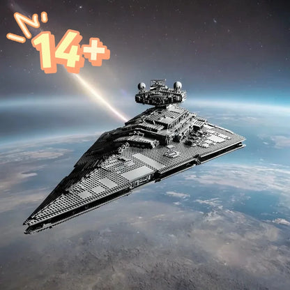 MINISO  Spaceship Series Moc Star Destroyer Assembling Building Blocks  Compatible 75252 Desk Home Ornament Toy Kids Adults Gift