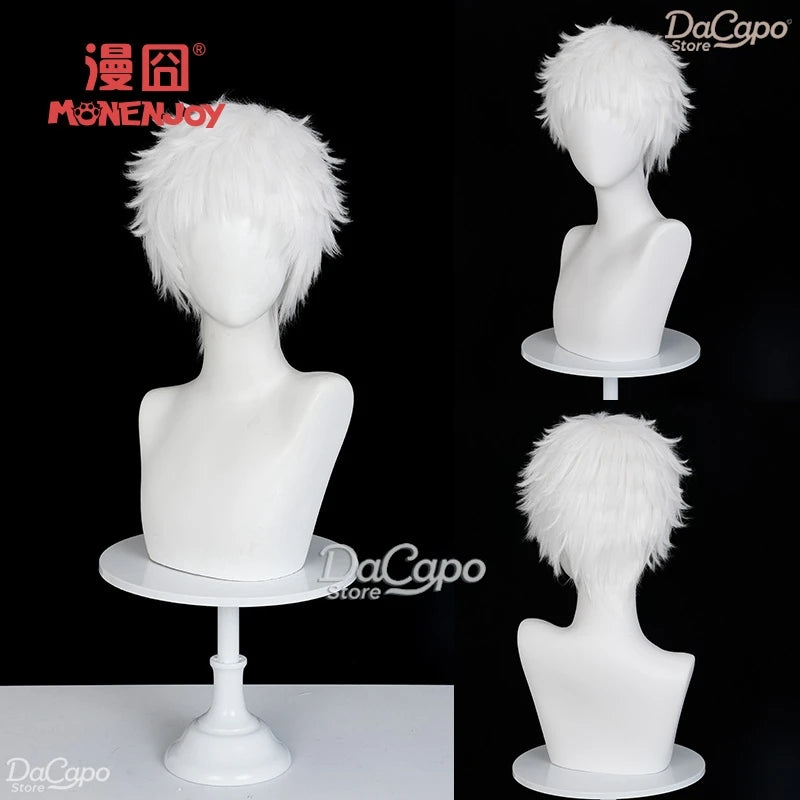 The Summer Hikaru Died Tsujinaka Yoshiki Hikaru Cosplay Wig Anime Manga 2025 Roleplay Men Women WIG Black White Short Hair ヒカル