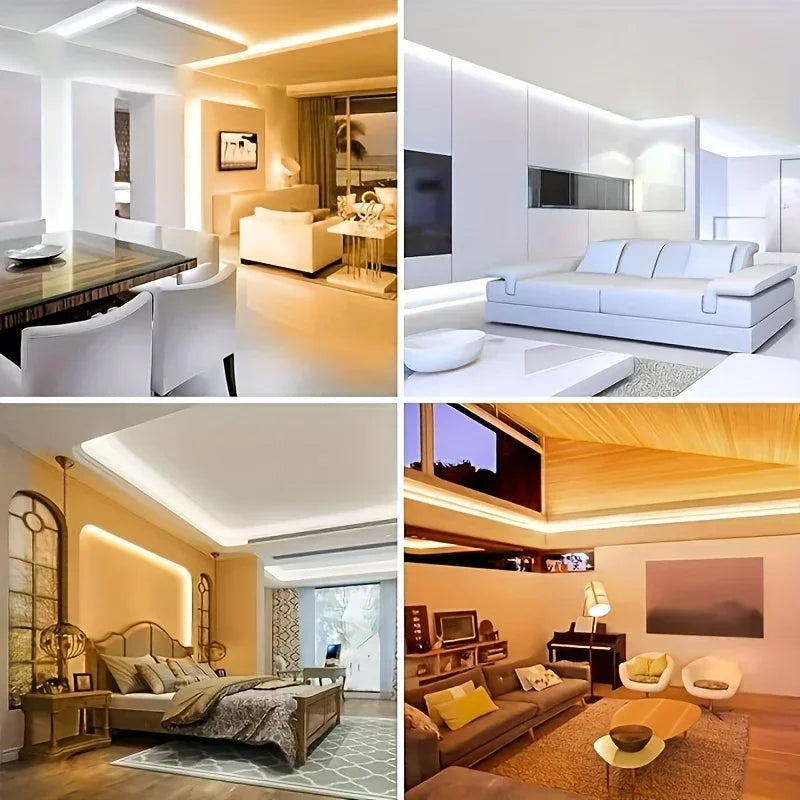 5V 2835 LED Strip Light White Warm White Flexible Cuttable Adhesive Tape for TV Backlight DIY Cabinet Shelf Home Decor Lighting