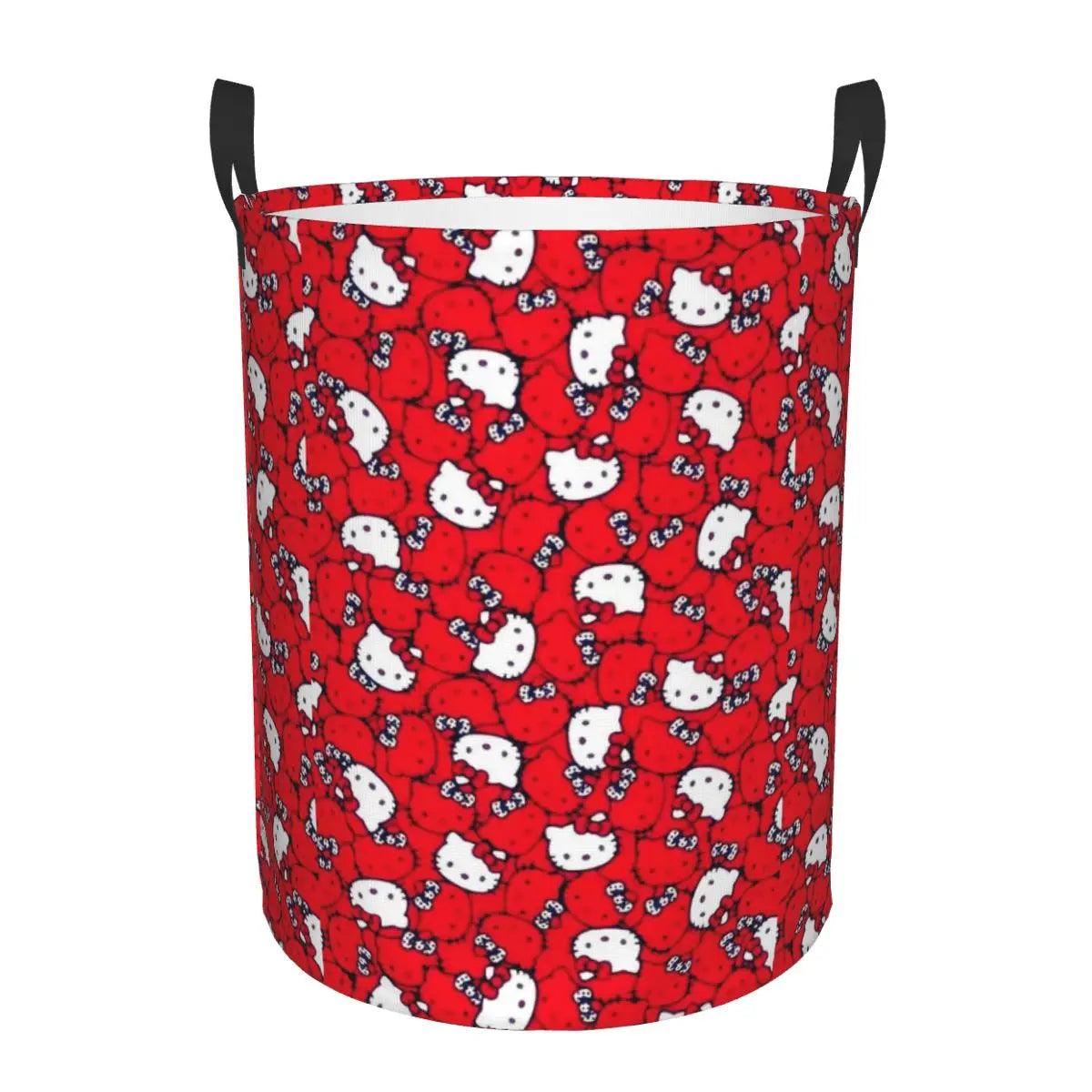 Custom Hello Kitty Laundry Basket Collapsible Large Clothes Storage Bin Cartoon Character Baby Hamper