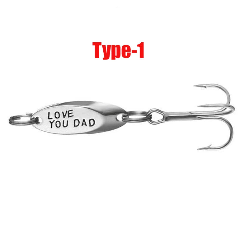 Love You Dad Daddy's Lure Fishing Lure Gift for dad Daddy, Fisherman Gift, Mens, from Daughter, from Son Birthday Christmas Gift