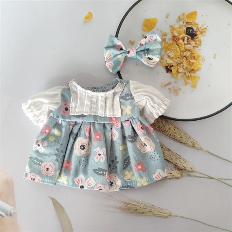 1PC Lovely Maid Outfit Suit Dress Clothes for 25cm Mellchan Baby Doll Accessories Fit 1/6 BJD Doll Girls DIY Gifts