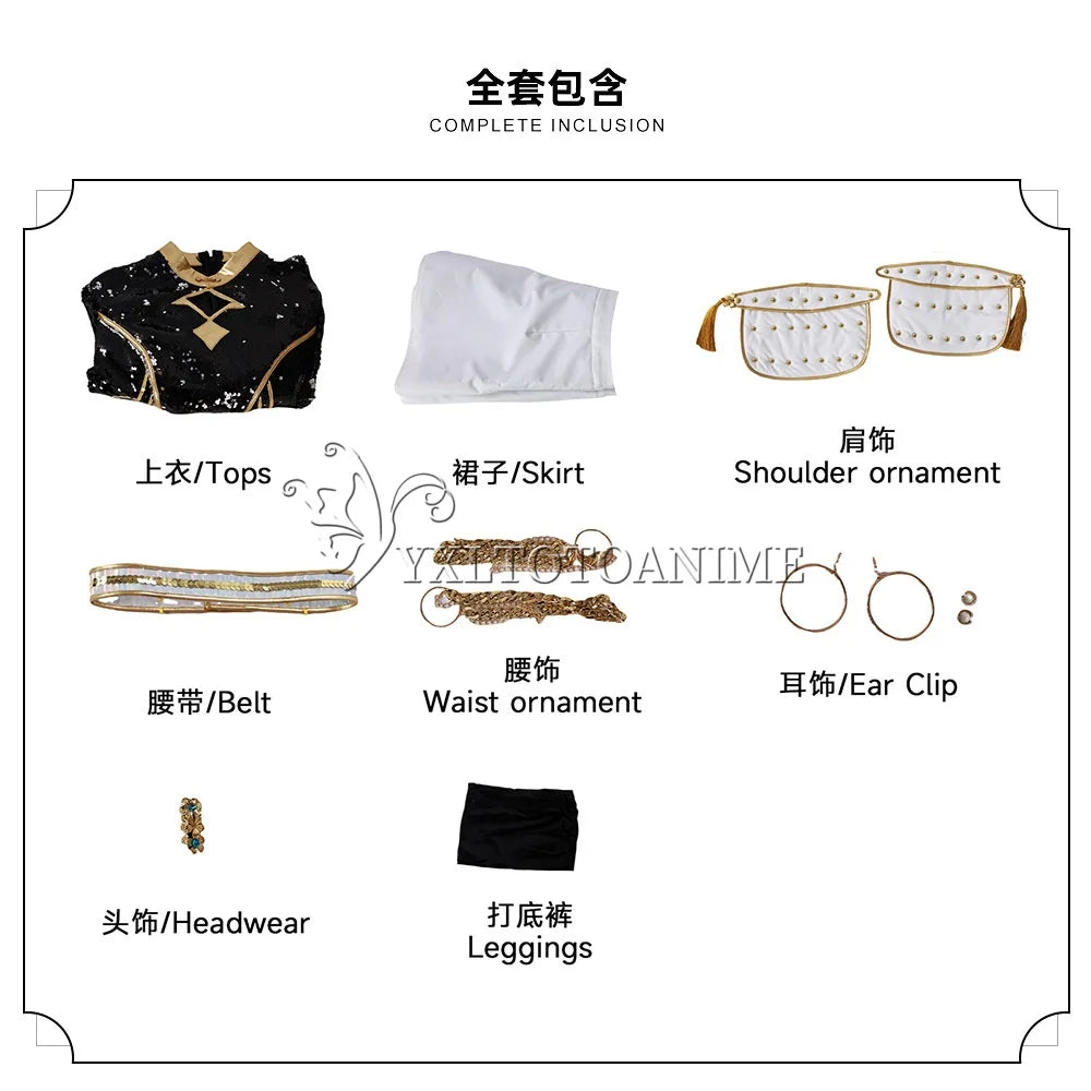 KPop Zoey Cosplay Costume Wig Black Coat Singing Suit Song-Promotion Costume Women Halloween Party Role Playing Outfit