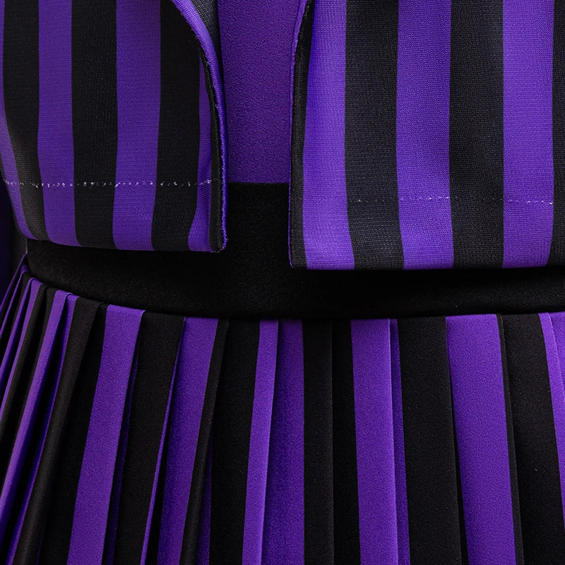 4-12 years old Halloween show costume girls black Wednesday college uniform girls theme event costume carnival party dress 2PS