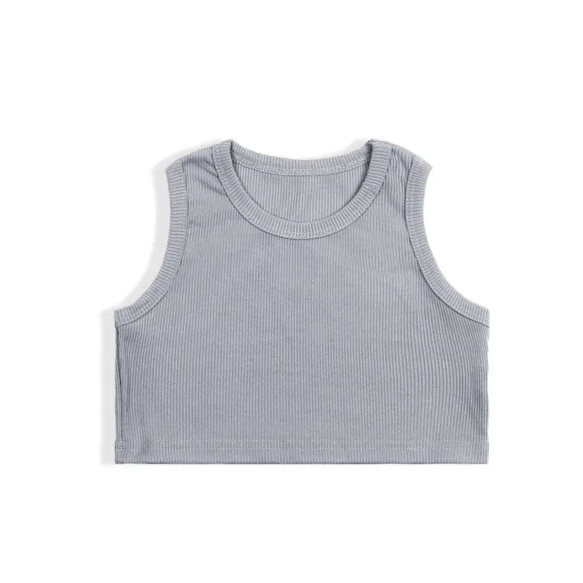 Summer Girls Underwear Sleeveless Shirts for Children T-shirts Jazz Baby Tank Tops Kids Camisoles Toddler Undershirts Clothes
