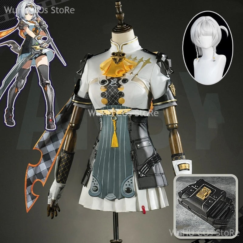 Game Zenless Zone Zero Anby Demara Cosplay Costume Anby Demara Sliver Soldier Cosplay Suit Wig Women Halloween RolePlay Suit