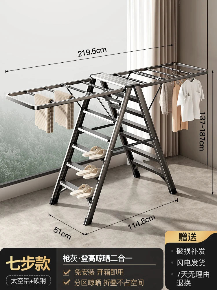 Modern Adjusable Clothes Hanger Mulifunction Pretty Bathroom Clothes Drying Rack Organizer Foldable Appendiabiti Home Furniture