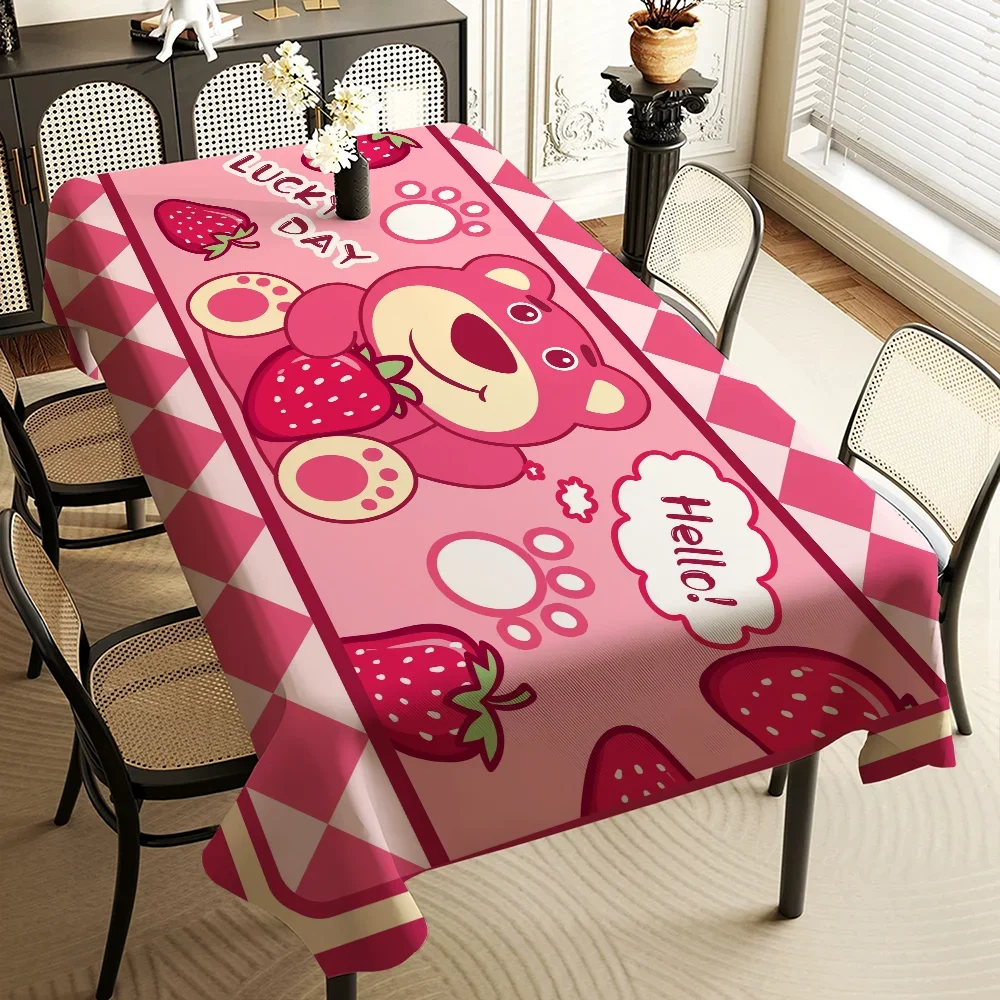L-LotsoS Table Stain Resistant Decorative Washable Polyester Tablecloths for Dining Table Parties and Wedding