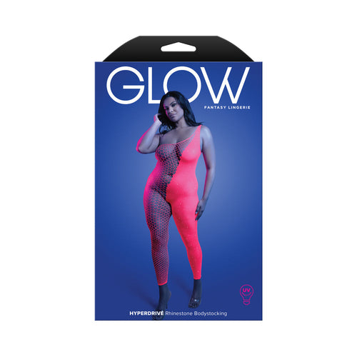 Fantasy Lingerie Glow Hyperdrive UV Reactive Rhinestone Bodystocking