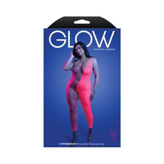 Fantasy Lingerie Glow Hyperdrive UV Reactive Rhinestone Bodystocking
