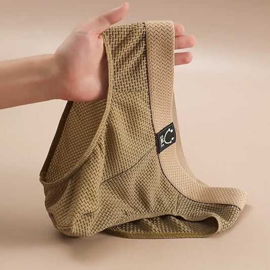 Men Ice Silk Underwear Bulge Pouch Briefs Man Sexy Panties Breathable Underpants Soft Lingerie Male Comfortable Knickers