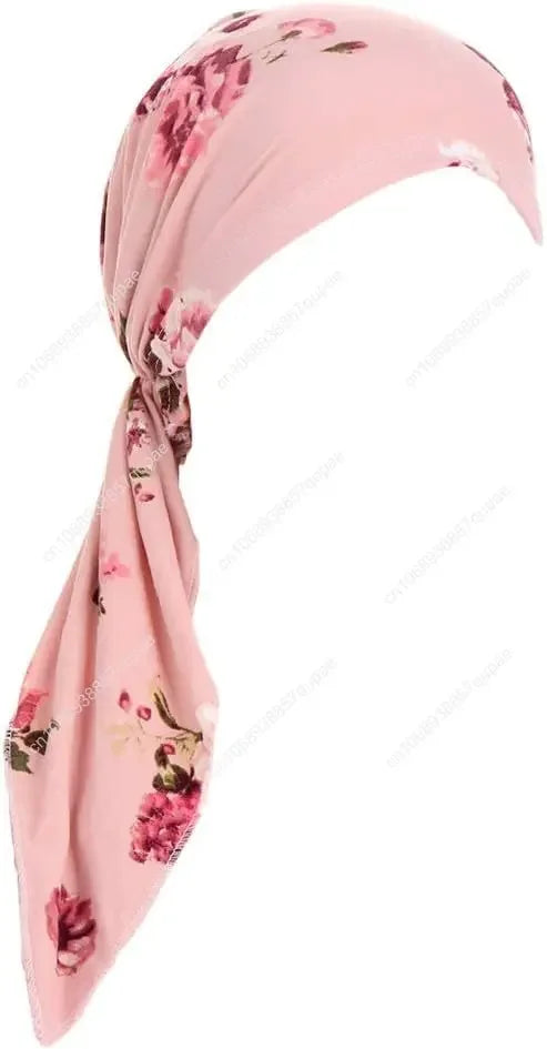 Pre-Tied Bandana Turban Hat Chemo Cancer Headscarf Headwraps Headwear for Women Hair Cover Hat