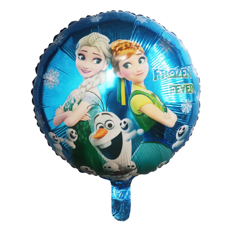 10Pcs 18Inch Frozen ElsaBalloons Anna Olaf Princess Air Globo Girl's Birthday Party Wedding Baby Shower Decorations Kid Toy Gift