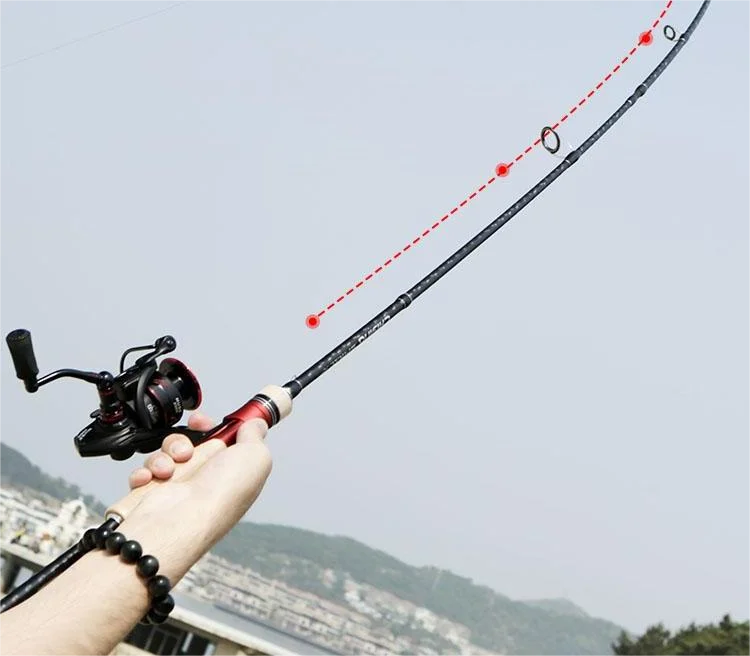 Rod Fishing 2 Sections Inshore Freshwater Trout Surf Bait Casting Rod Pole Carbon Fiber Ultra Light Carp Fishing Rod