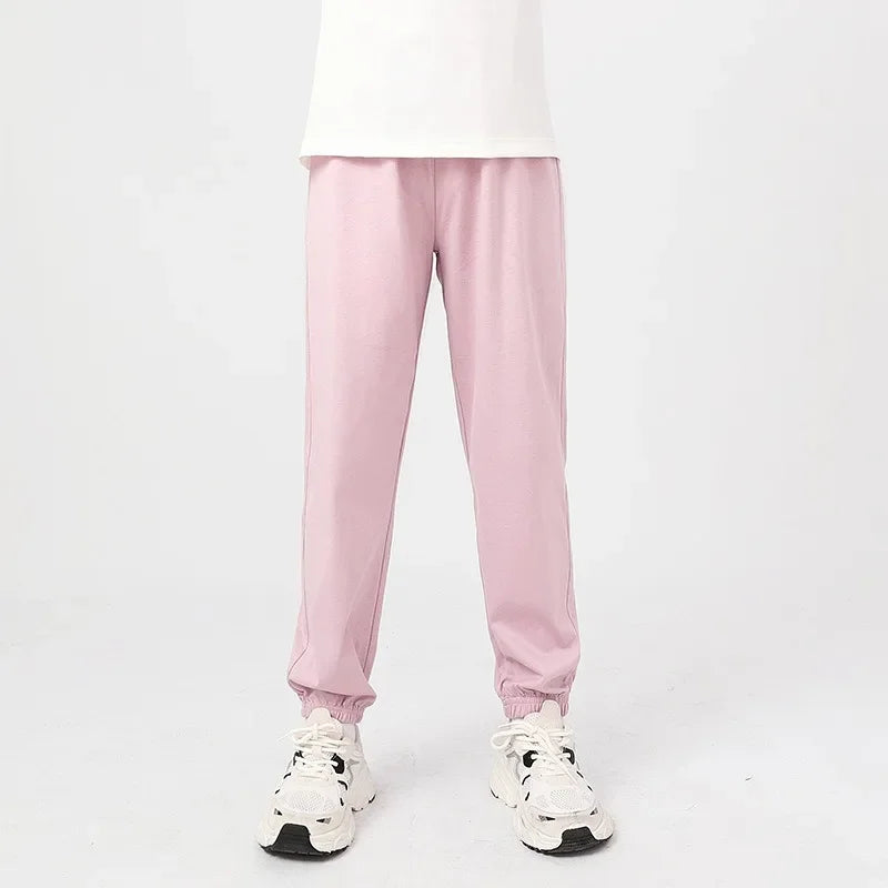 Boys' Cotton Sweatpants Unisex Toddler Jogger Pants Spring Baby Pants Children's Mosquito Trousers Summer Girls' Casual Clothes