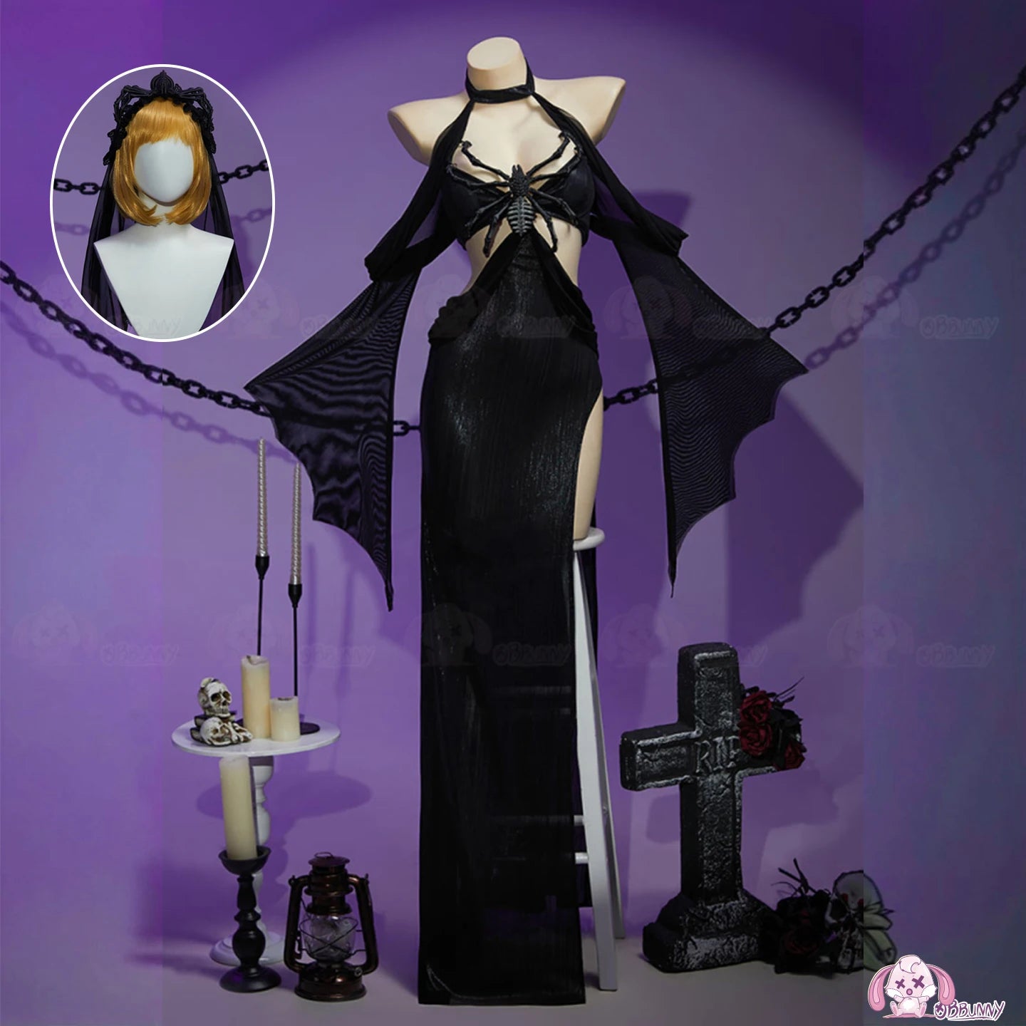 Anime Dark Gothic Sexy Cosplay Costume Dark Gothic Spider Bride Dress Sexy Lingeries Private Photo Shoot Female
