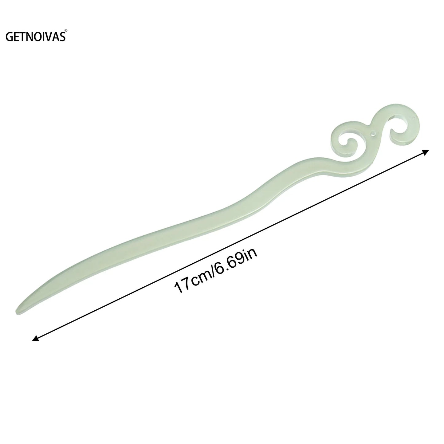 Vintage French Hair Stick Acetate Acid Hair Pin Side Clips Women Girls Ponytail Holder Hair Accessories DIY Retro Hairstyle Tool