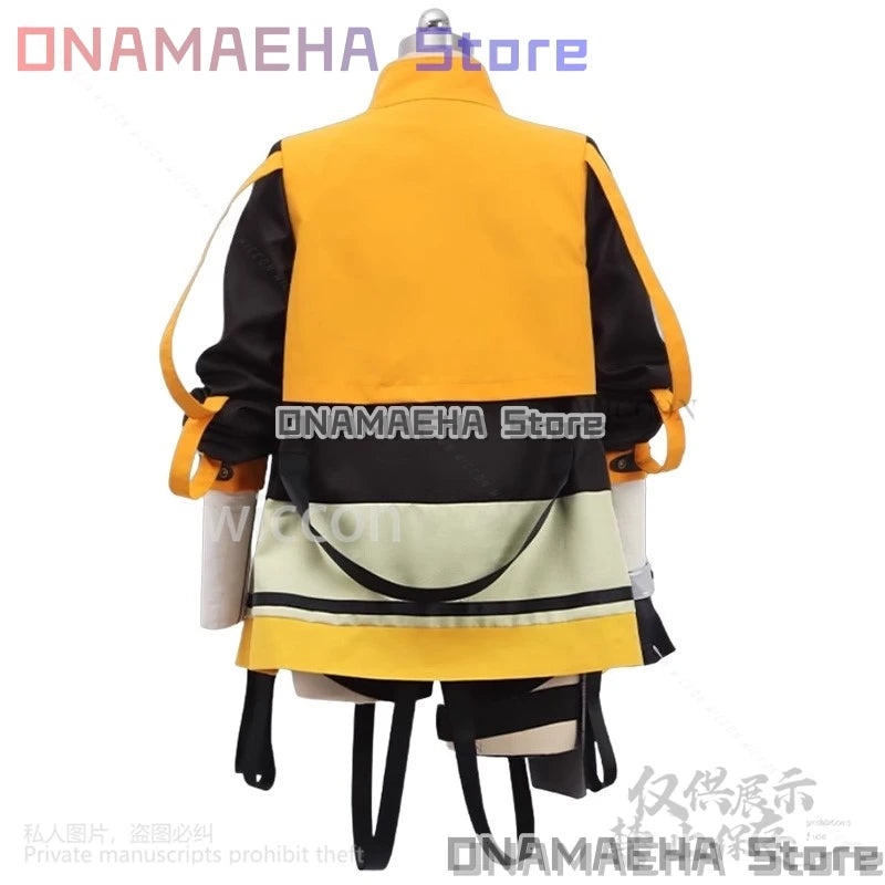 Anis Cosplay Game NIKKE：The Goddess Of Victory Costume Fashion Punk Yellow Black Coat Y2K Halloween Jirai Kei Girls Outfit