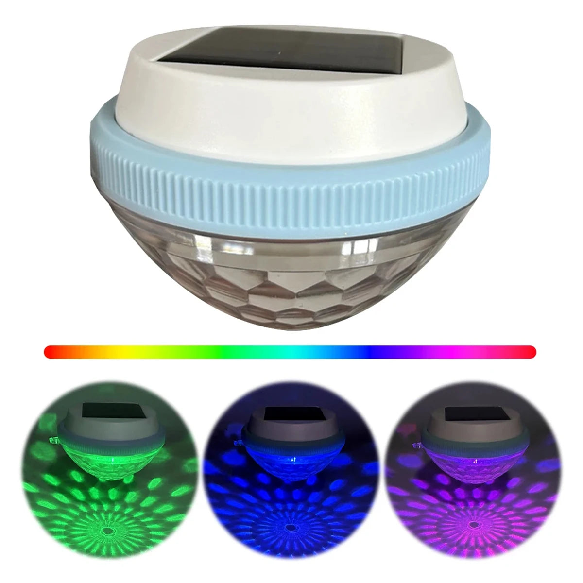 Solar Floating Pool Light Rechargeable Led Lamp With Panel Outdoor Lamps Garden Decorative Powered Lighting Christmas Decoration