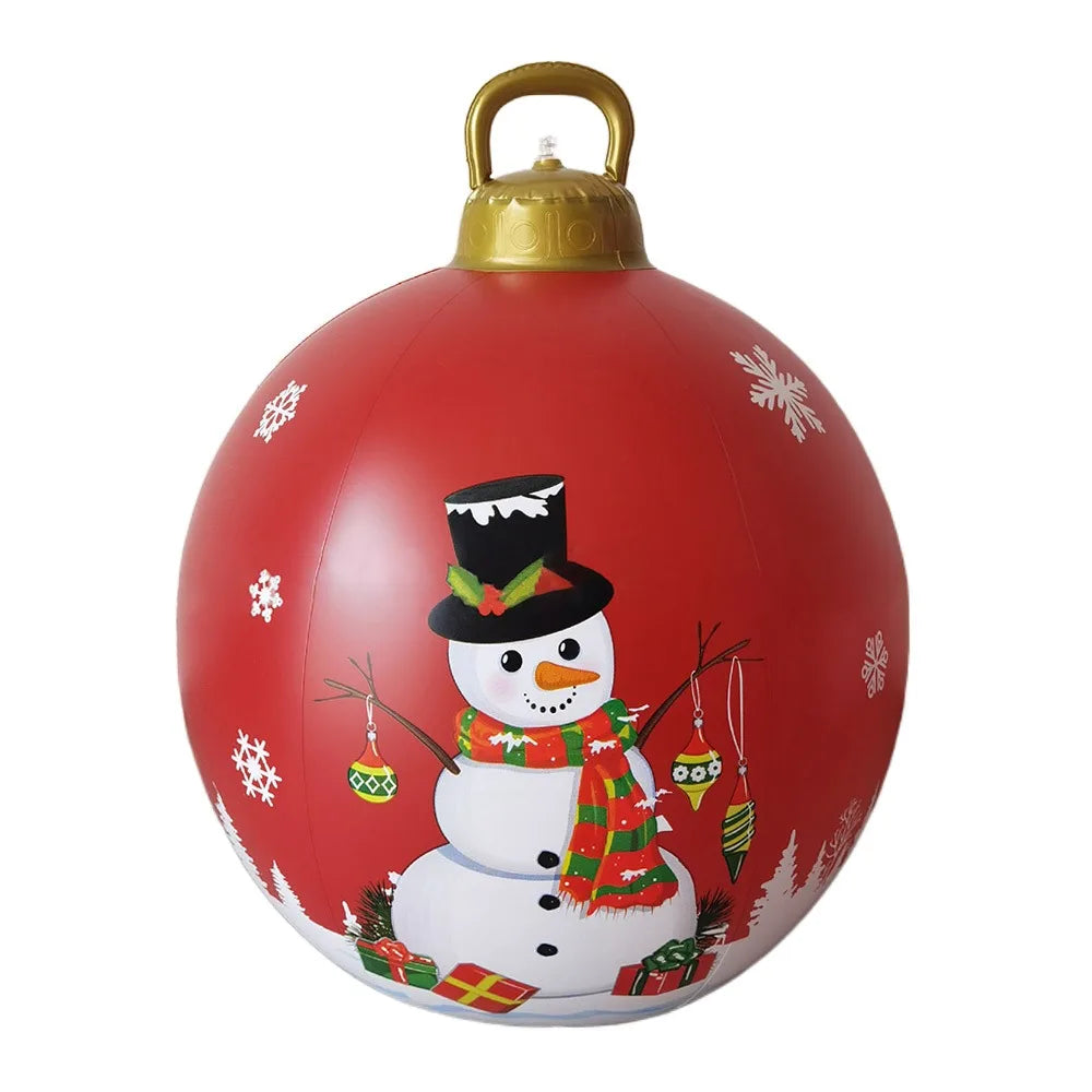 Giant 60cm Gardens Balloon Decoration PVC Christmas Ball DIY Toy Courtyard Balloon Christmas