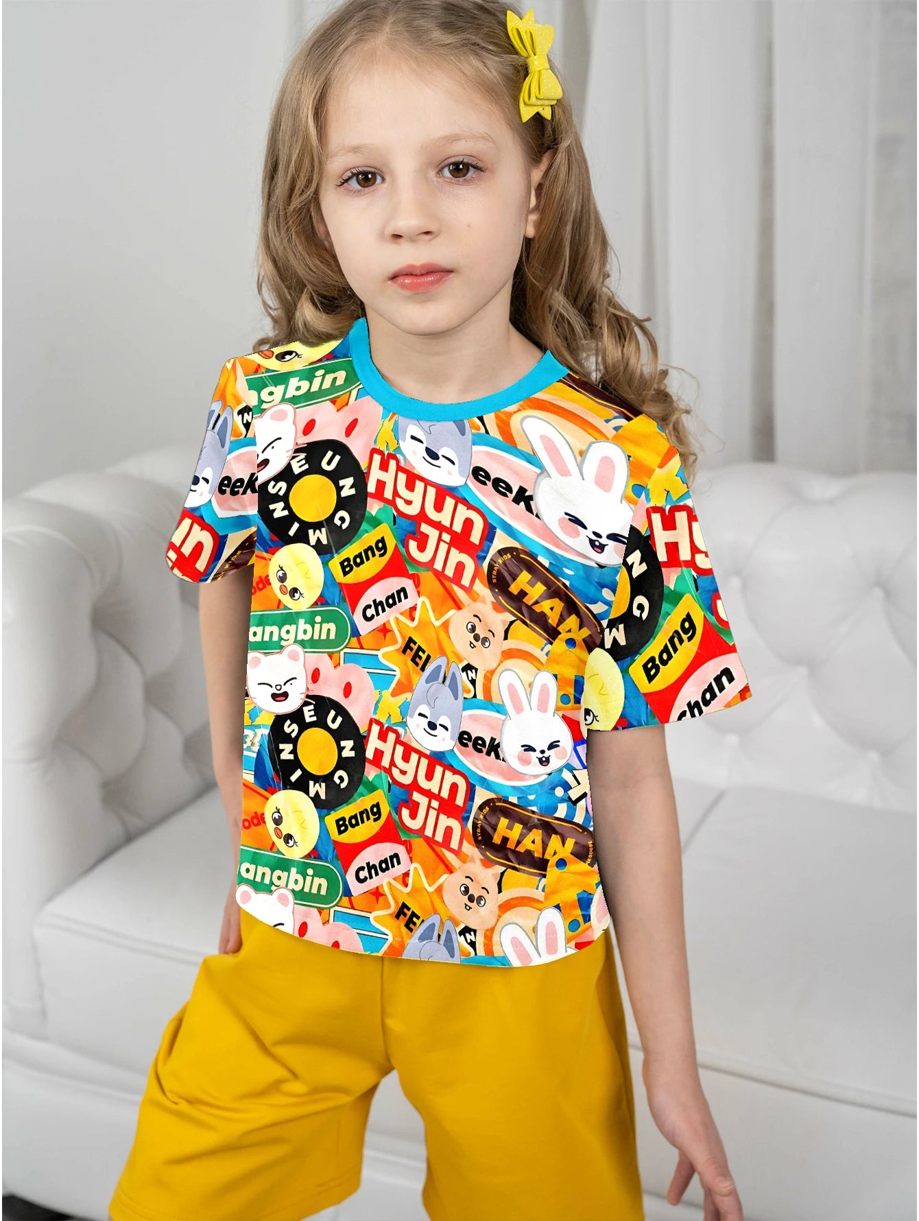 3D Print-S-Skzoo-o-Baby Clothing 5 to 14 Years Male Outdoor Clothes for-S-Stray-Kids-Children Boy Girl k-Kpop Child T-Shirt Top