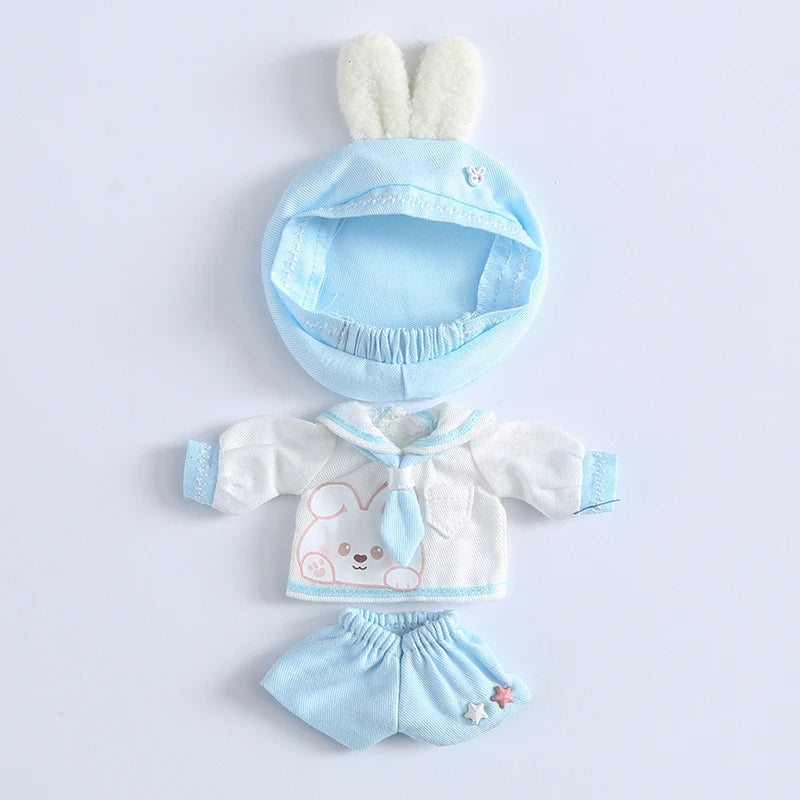 Baby Clothes Top + Hat + Pants/Skirt For 1/12 BJD,Ob11,Molly, Gsc,Body9 Doll Accessories Boys Girls Toys