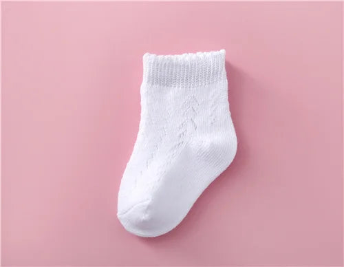 Newborn Baby Summer Mesh Girls Socks Fashion Bow Thin Socks for Girls Infant Clothes Accessories