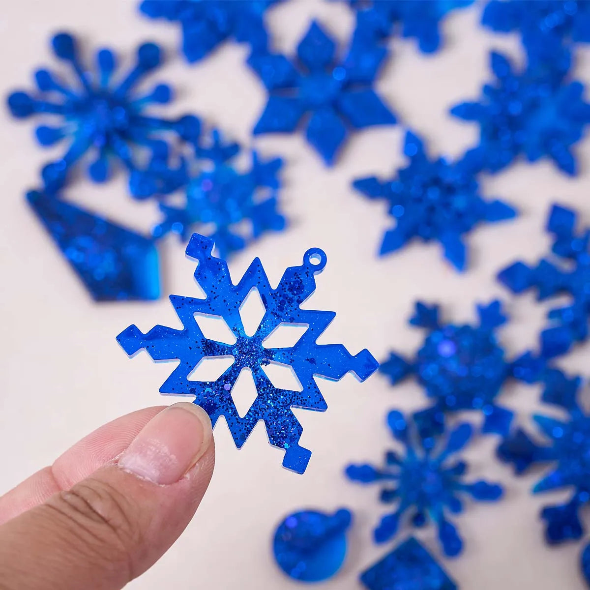 Snowflake Series Earring Pendant Silicone Mold DIY Epoxy Resin Molds Keychain Necklace Jewelry Craft Making Christmas Ornaments