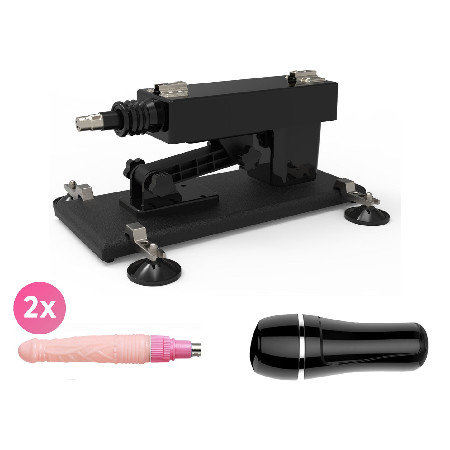 Jeremy Sex machine by Eroticon with 1 pocket pussy and dildo