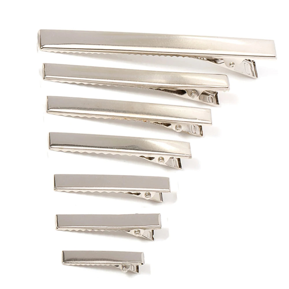 50/20pcs Metal Hair Alligator Clips 20mm/30mm/97mm Hairclips Bases DIY Jewelry Handmade Hair Accessories Components Findings