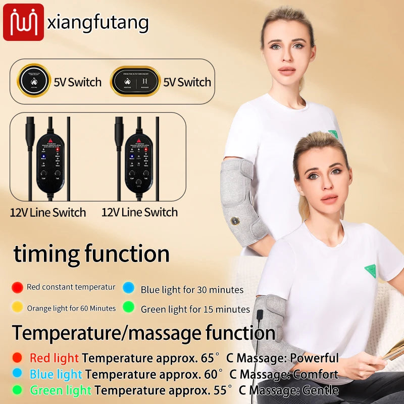 Red Light Knee Massager Hot Compress Vibration Shoulder Elbow Pad Heating Knee Brace For Arthritis Joint Injury Pain Relief