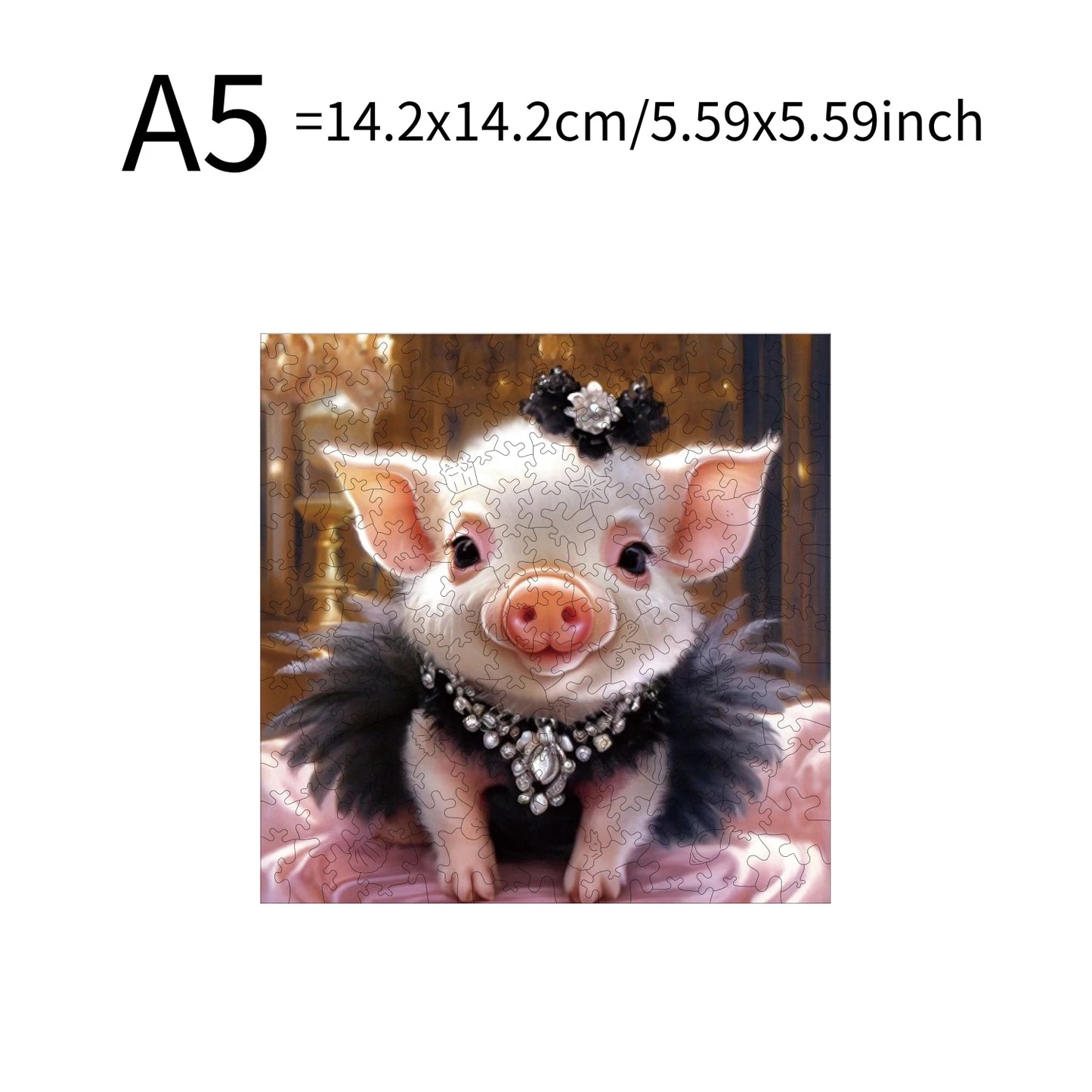 Pig Hippopotamus Animal Puzzles High Quality Jigsaw Puzzle Wooden Puzzle Best Christmas Gift