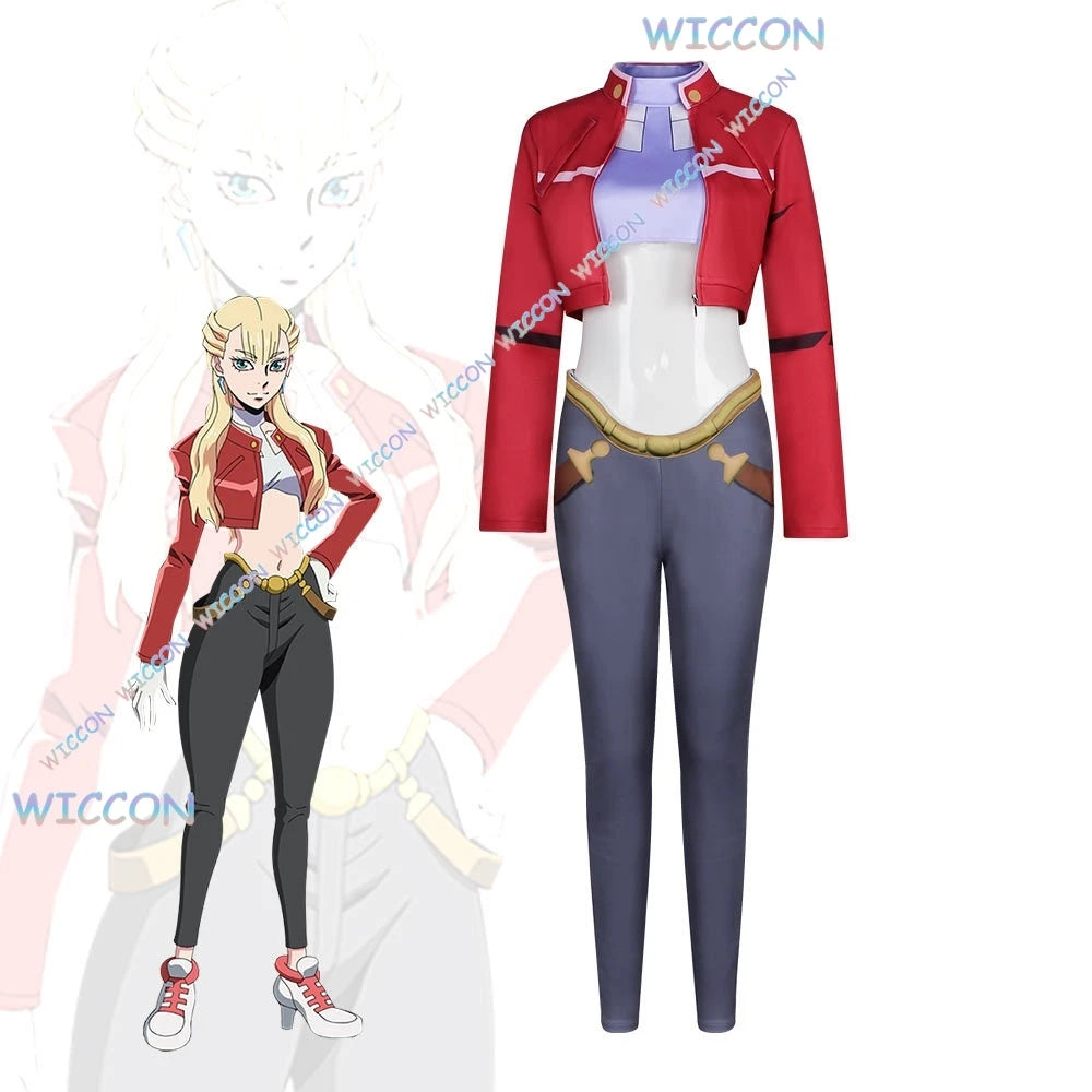 2025 July Anime Clothing Bullet B/B Baretto Cosplay Noah Costume Women Halloween Carnival Role PLay Outfit Coat Pants Fullset