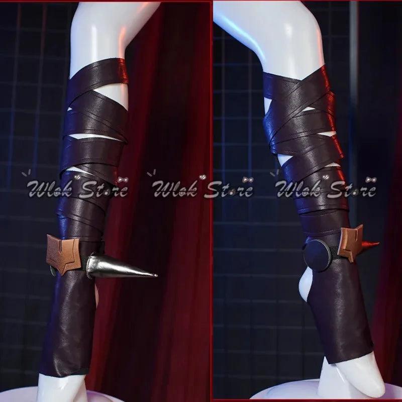 Game Briar Cosplay LOL Wig Outfit Battle Suit Women Halloween Party Carnival Roleplay Costume Briar White Pink Gradient Hair