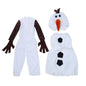Children's Olaf Character Costume Toddler Fantasy Party Outfit New Year Christmas Performance Costume with Hat and Vest