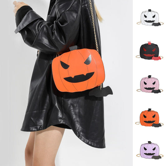 Halloween Cartoon Pumpkin Shoulder Bag For Girls Personality Funny