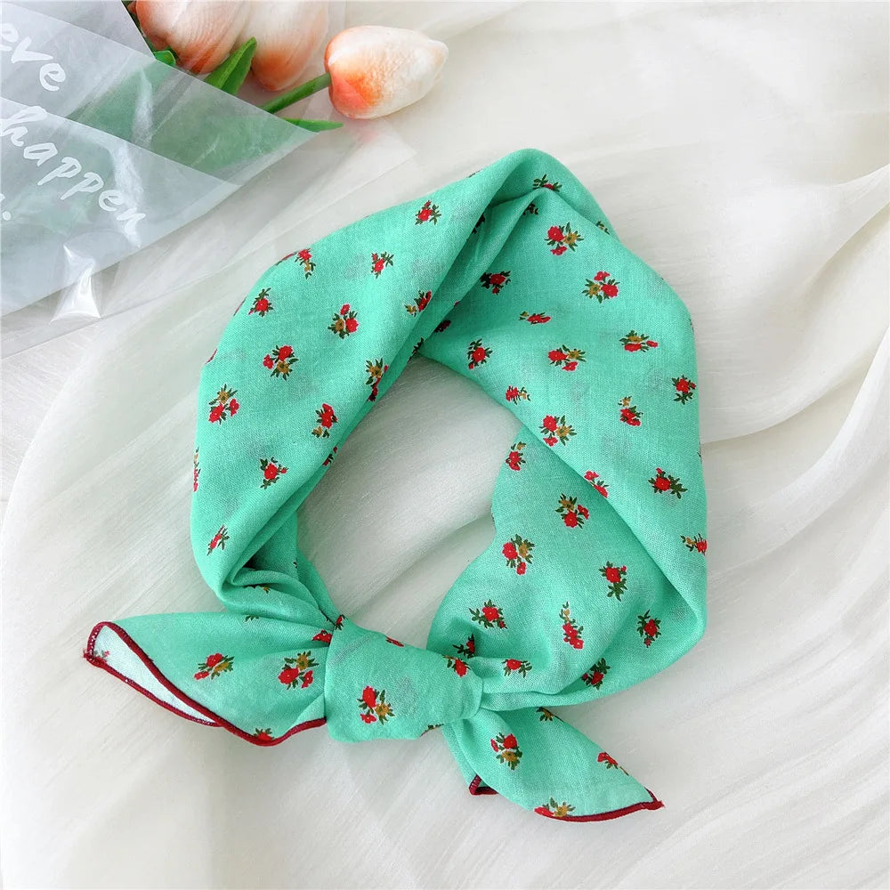 55*55cm Cotton Bandana Hairscarf Scarf Turban Shawl Headscarf Handkerchief Hair Accessories Wrap