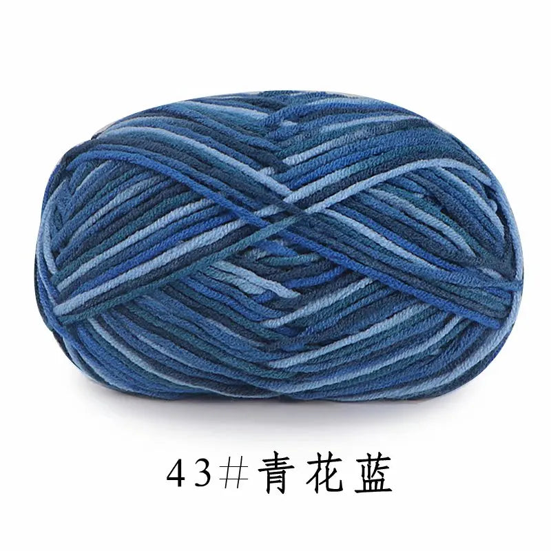 5Strands 2.5mm Colorful Soft Cotton Baby Knitting Wool Yarn Crochet Craft  Crochet Fancy Yarn Hand Knitting Sweater Baby Clothes