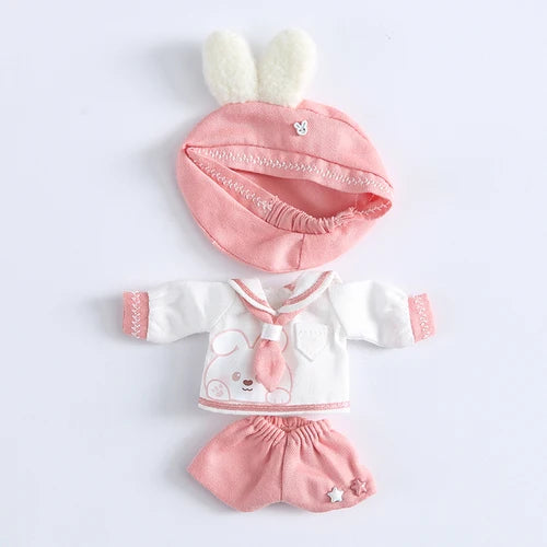 Baby Clothes Top + Hat + Pants/Skirt For 1/12 BJD,Ob11,Molly, Gsc,Body9 Doll Accessories Boys Girls Toys