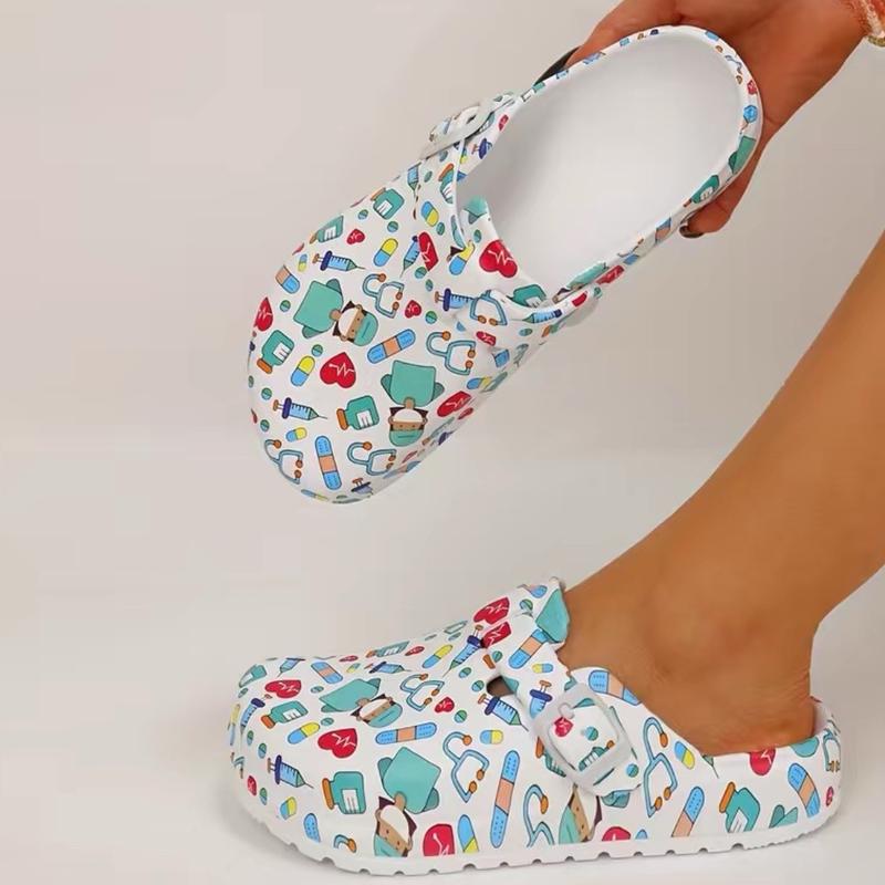 Nurses Shoes Platform EVA Clogs Mules - Lightweight Women Girls Slides