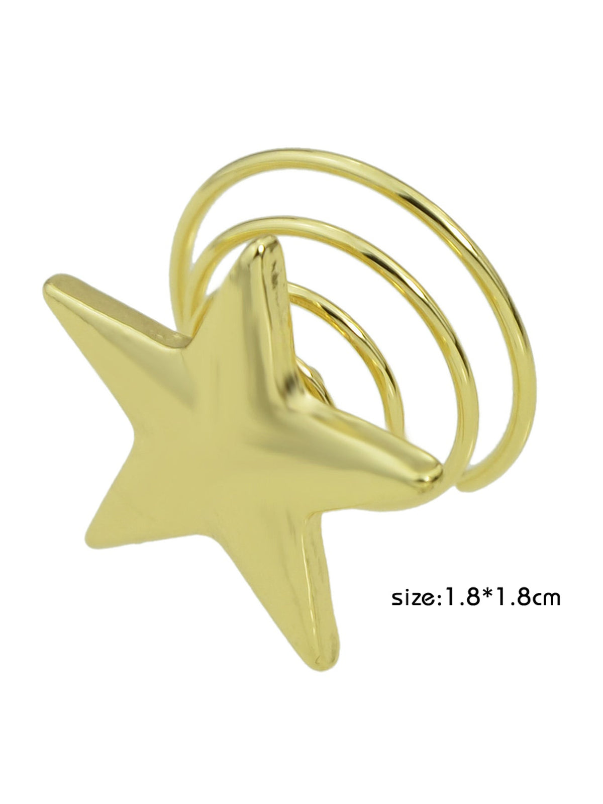 1pc Lovely Hair Accessories Gold Star Hair Clip Holder Hair Pin Hair