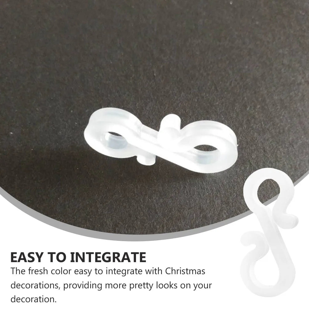 50 Pcs Christmas Light Clip Decor Ornaments Hooks Holiday Decorative Coat Hanger