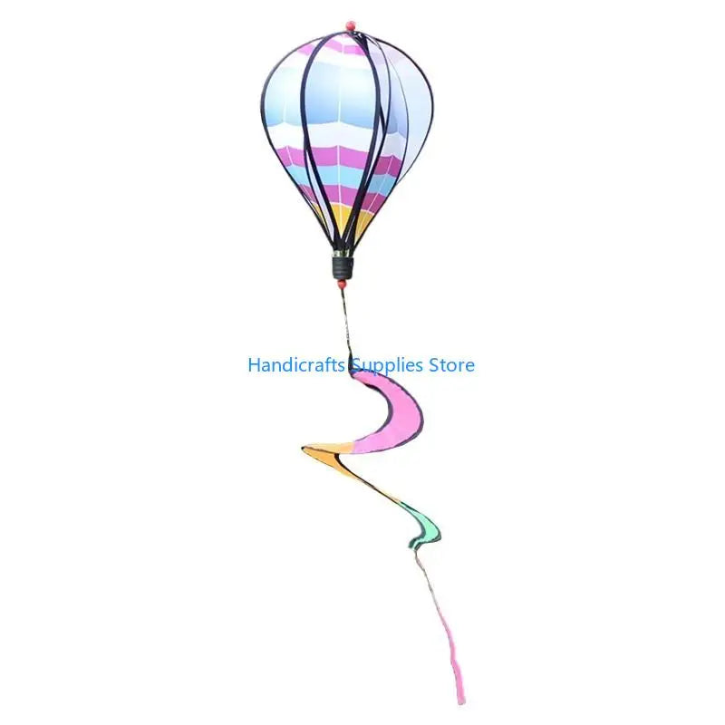 R1WA Hot Air Balloon Wind Spinner Rainbow Pinwheel Windsocks Windmill