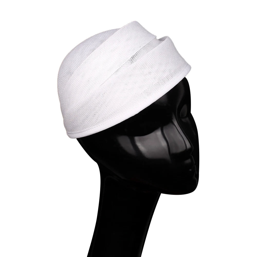 Bride Wedding Fascinators Base Ladies Women Party Dinner Hat 20 CM Size Deby Cocktail Chapeau Cap DIY Hair Accessores