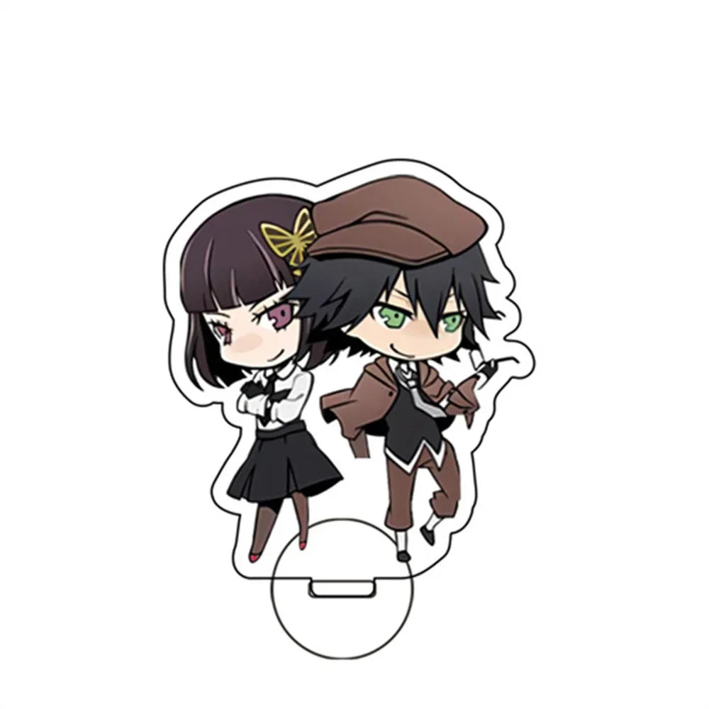 Japan Anime Bungo Stray Dogs Acrylic Stand Model Figure Cosplay Plate Holder Topper Fans Christmas Desk Decor Plate Gifts