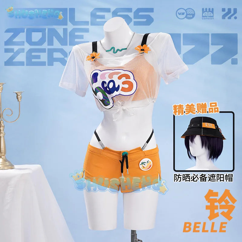Game Zenless Zone Zero Belle Cosplay Costume Uniform Halloween Carnival Party Christmas Play Role Clothes Summer Clothing