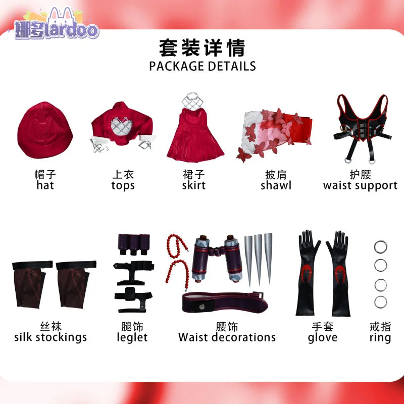 Psylocke Cosplay Costume Spirit Butterfly Red Ghost Hunter Uniform Halloween Carnival Party Christmas Play Role Clothes Clothing