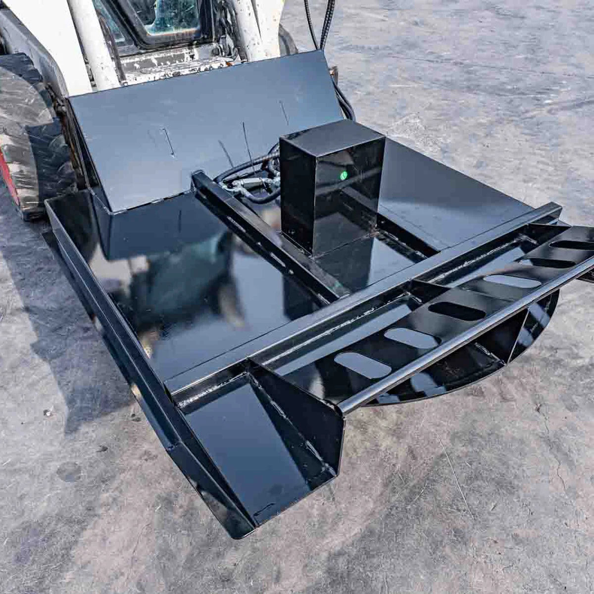 MMS Professional 66" Heavy Duty Skid Steer Brush Cutter Attachment for Large Bobcat Skid Steer Loader Mowing Trimming USA STOCK